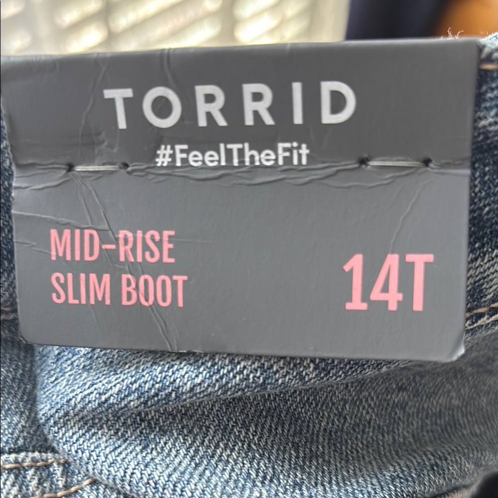 Torrid Mid-Rise Slim Boot Jeans in Classic Blue